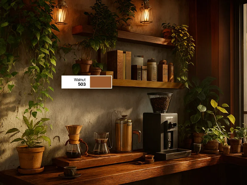 Rak kayu terbuka multifungsi untuk dekorasi cafe