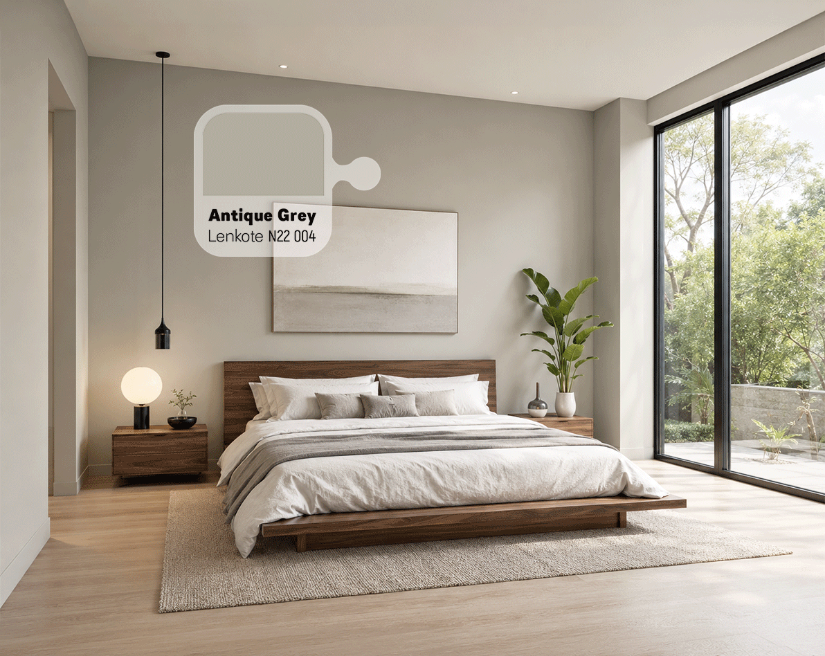 Dinding Abu-Abu Muda Terlihat Modern