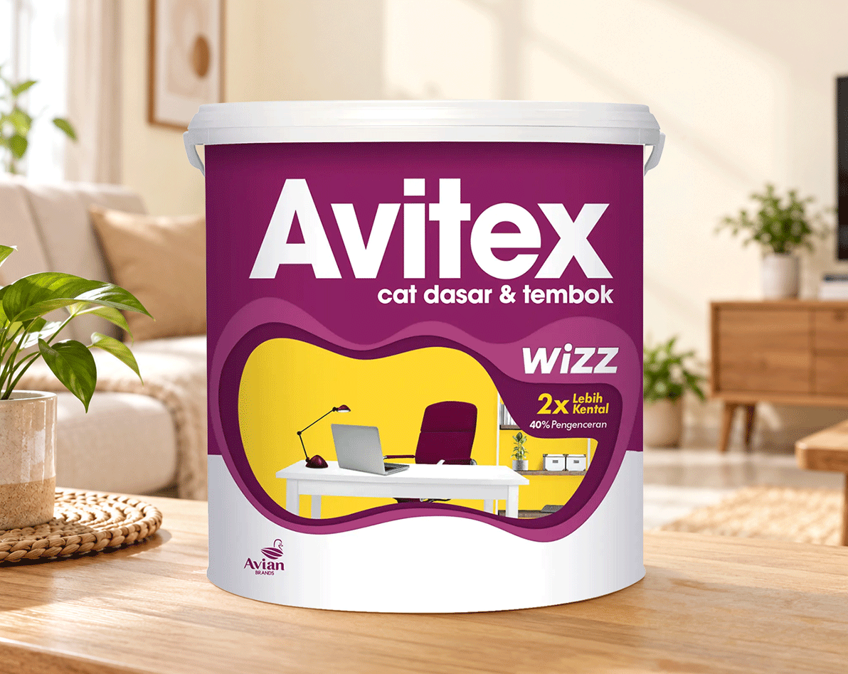 avitex wizz untuk interior tembok
